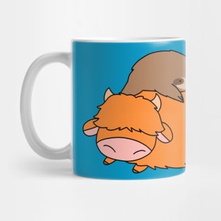 Sloth and Highland Cow Mug